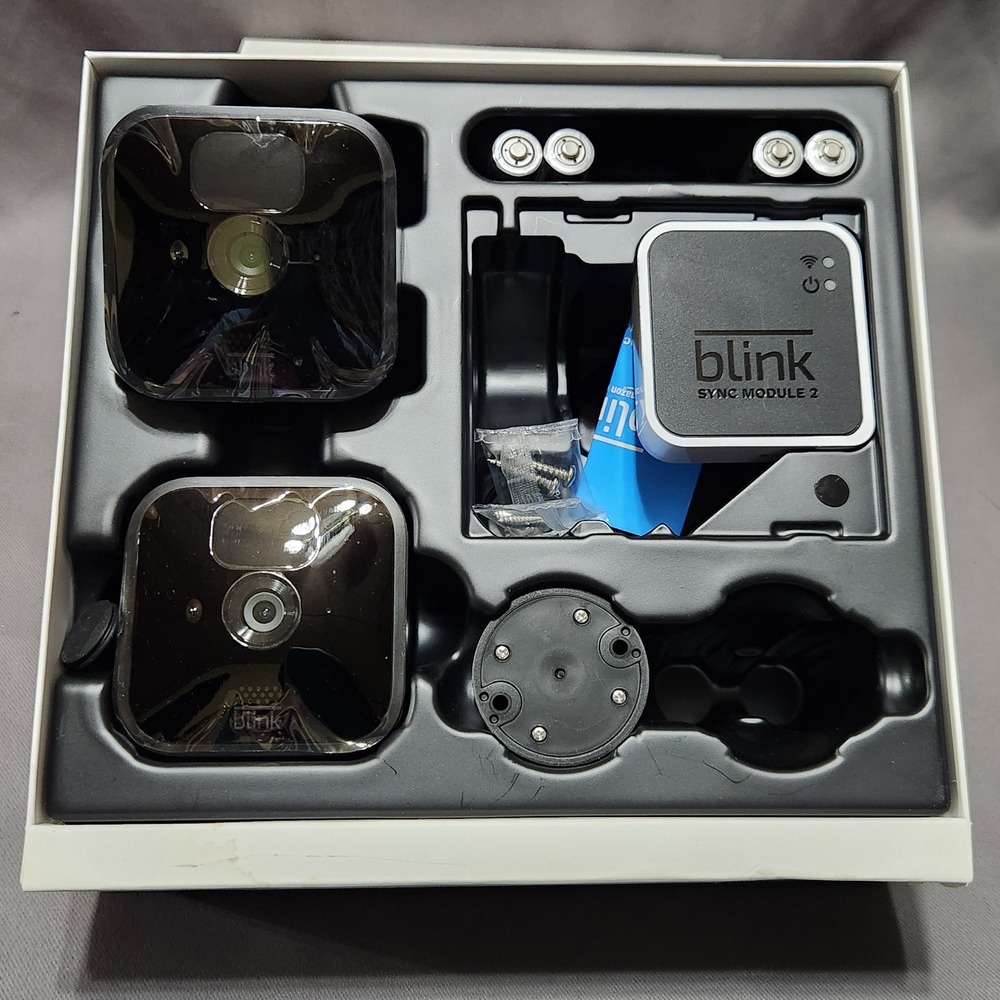 Blink Outdoor 2 Replacement Cameras & Sync Module 2 Security System Black - Picture 2 of 5